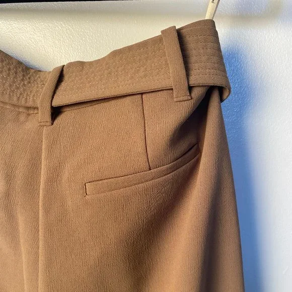 Wilfred Tie-Front Cropped Japanese Crepe Pants, sz 4/27 - Picture 3 of 6